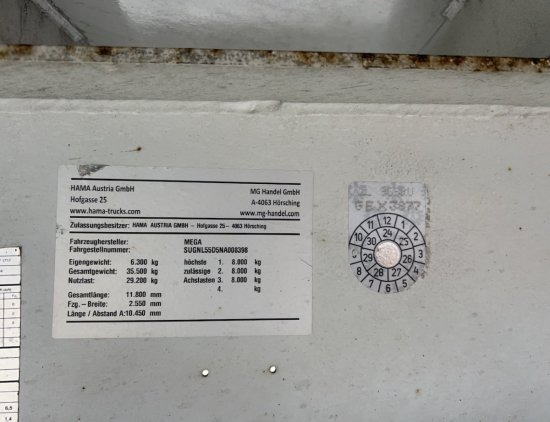 Semirremolque volquete MEGA Alu-Kastenmulde 55m³, SAF-Achsen, Rollplane, Kombiklappe, Stehpodest: foto 15