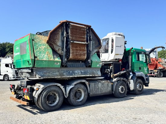 MAN TGS 35.540 8x4 mit Komptech-Zusatzeinheit - Maquinaria forestal, Camión: foto 3 MAN TGS 35.540 8x4 mit Komptech-Zusatzeinheit - Maquinaria forestal, Camión: foto 3