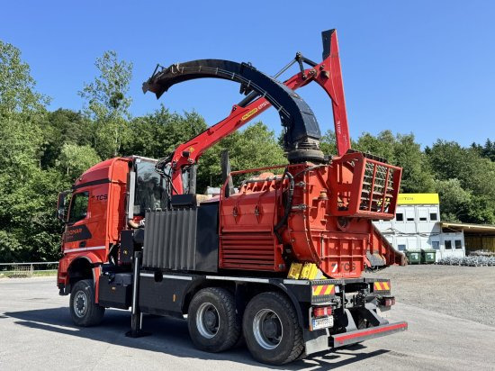 Mercedes-Benz ACTROS 6x4 DONAR 5810K ? Hack-LKW / Mobilhacker | TCS Umwelttechnik - Trituradora de madera, Camión: foto 3 Mercedes-Benz ACTROS 6x4 DONAR 5810K ? Hack-LKW / Mobilhacker | TCS Umwelttechnik - Trituradora de madera, Camión: foto 3