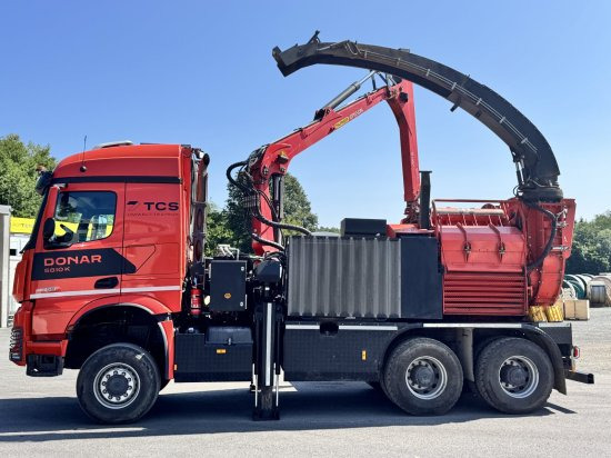 Mercedes-Benz ACTROS 6x4 DONAR 5810K ? Hack-LKW / Mobilhacker | TCS Umwelttechnik - Trituradora de madera, Camión: foto 2 Mercedes-Benz ACTROS 6x4 DONAR 5810K ? Hack-LKW / Mobilhacker | TCS Umwelttechnik - Trituradora de madera, Camión: foto 2