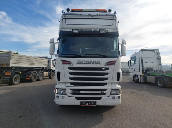 Scania R730 6x4 Pritsche, Voll-Luft Palfinger PK27002 Kran Retarder, Alu-Felgen, - Camión caja abierta, Camión grúa: foto 2 Scania R730 6x4 Pritsche, Voll-Luft Palfinger PK27002 Kran Retarder, Alu-Felgen, - Camión caja abierta, Camión grúa: foto 2