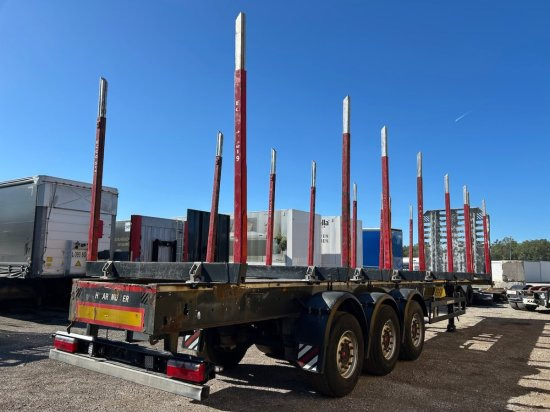 Schwarzmüller Holzauflieger, 8 Rungenpaare, SAF-Achsen, Liftachse - Semirremolque maderero: foto 5 Schwarzmüller Holzauflieger, 8 Rungenpaare, SAF-Achsen, Liftachse - Semirremolque maderero: foto 5