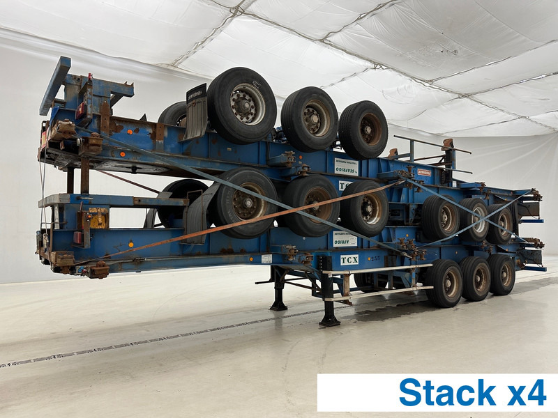 Fruehauf Stack 4 x Skelet 2 x 20-40 ft - Semirremolque portacontenedore/ Intercambiable: foto 1 Fruehauf Stack 4 x Skelet 2 x 20-40 ft - Semirremolque portacontenedore/ Intercambiable: foto 1