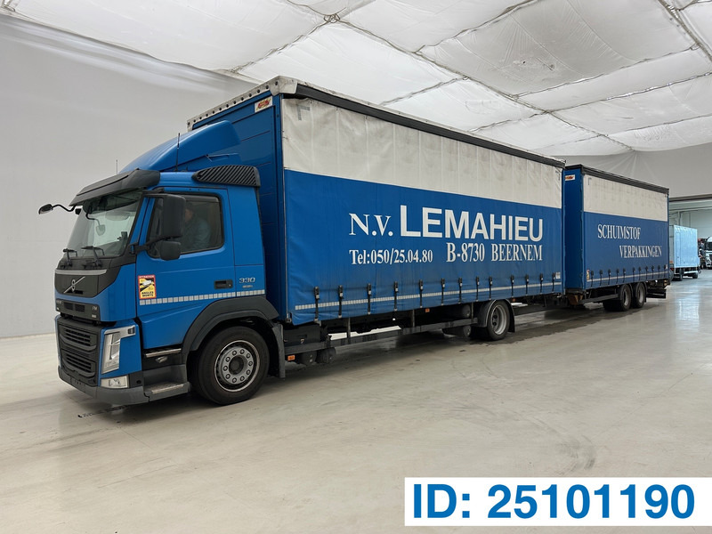 Volvo FM 330 + A&D Aanhanger - Camión lona: foto 1 Volvo FM 330 + A&D Aanhanger - Camión lona: foto 1
