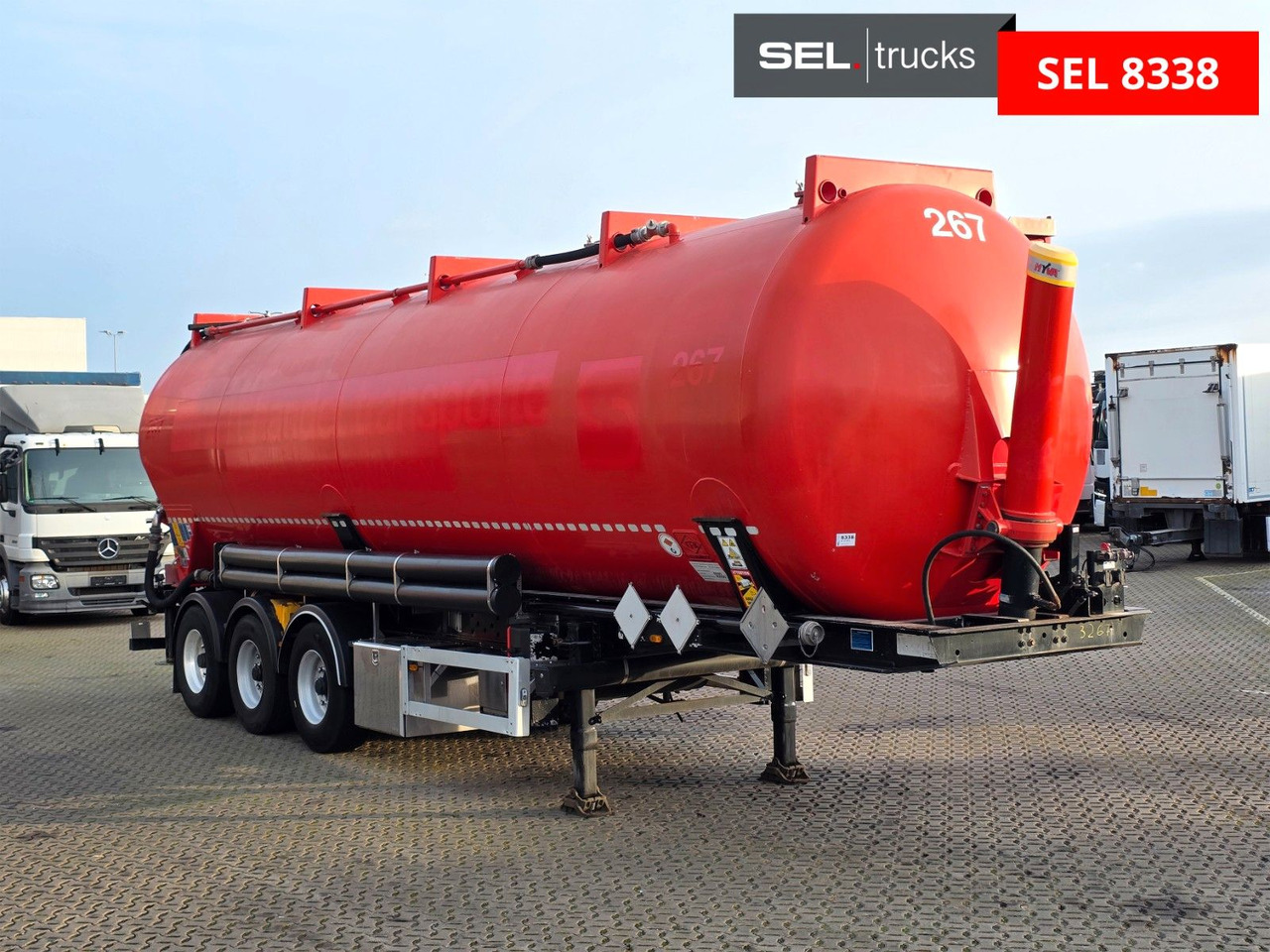 Feldbinder KIP 52/7000/A/2 / Alu-Felgen / ADR AT / 52.000 l - Semirremolque silo: foto 3 Feldbinder KIP 52/7000/A/2 / Alu-Felgen / ADR AT / 52.000 l - Semirremolque silo: foto 3