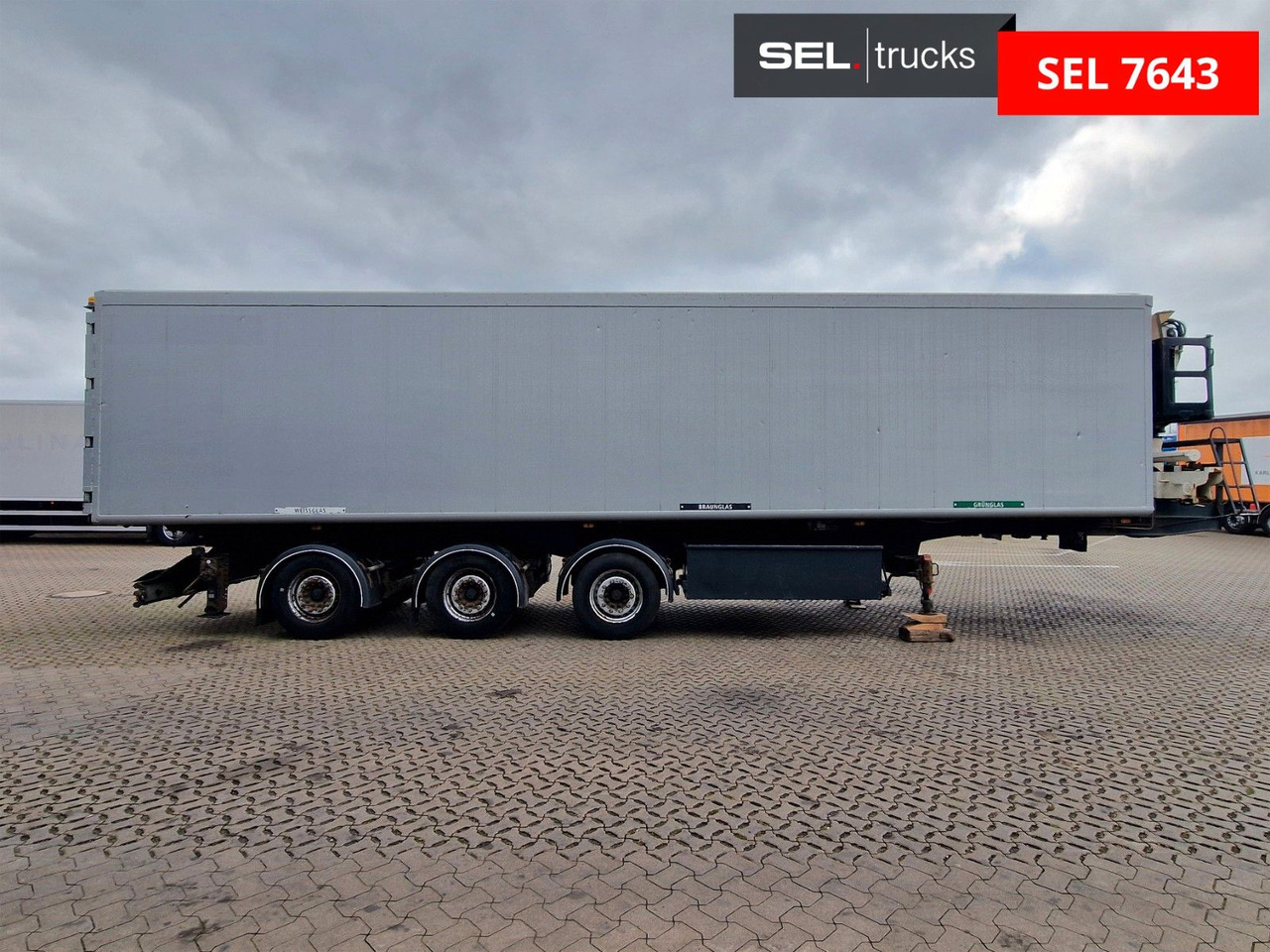 H&W HWDKSK38 / Glasrecycling / Kran / Lenkachse - Semirremolque volquete: foto 4 H&W HWDKSK38 / Glasrecycling / Kran / Lenkachse - Semirremolque volquete: foto 4
