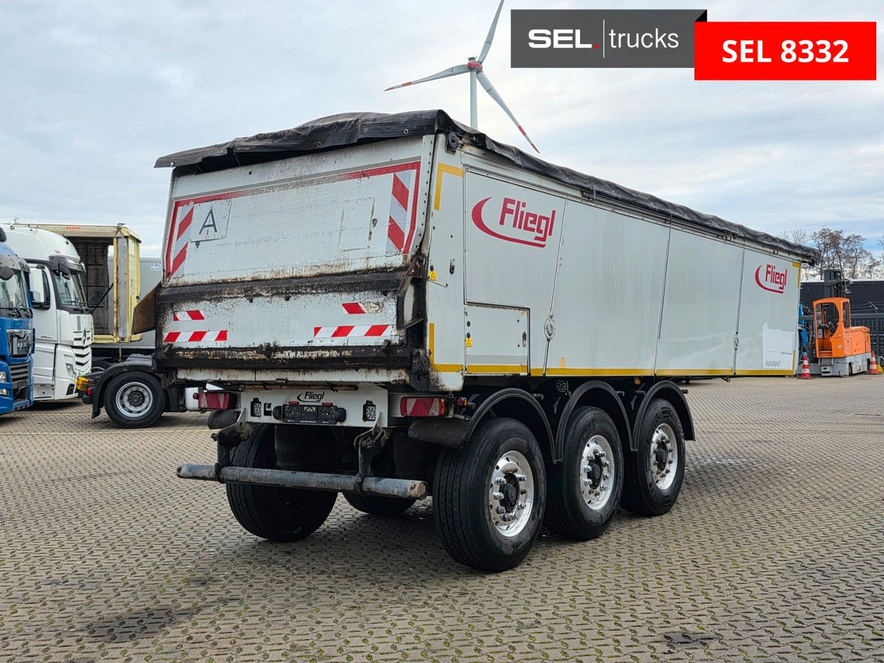 Kässbohrer ASS 372 Schwergut / mit Abschiebetec. / Asphalt - Semirremolque volquete: foto 5 Kässbohrer ASS 372 Schwergut / mit Abschiebetec. / Asphalt - Semirremolque volquete: foto 5