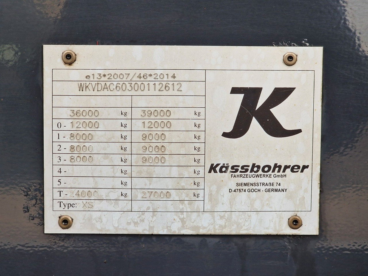 Semirremolque silo Kässbohrer XS SSK-60 / Kippsilo / Liftachse / 60m3: foto 30