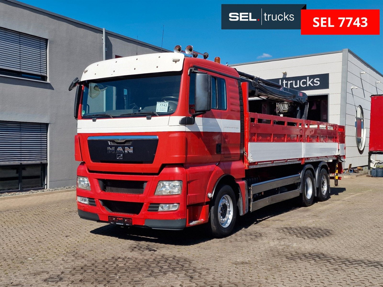 MAN TGX 26.400 6x2-2 BL / Intarder / HIAB /Lenkachse - Camión grúa: foto 1 MAN TGX 26.400 6x2-2 BL / Intarder / HIAB /Lenkachse - Camión grúa: foto 1