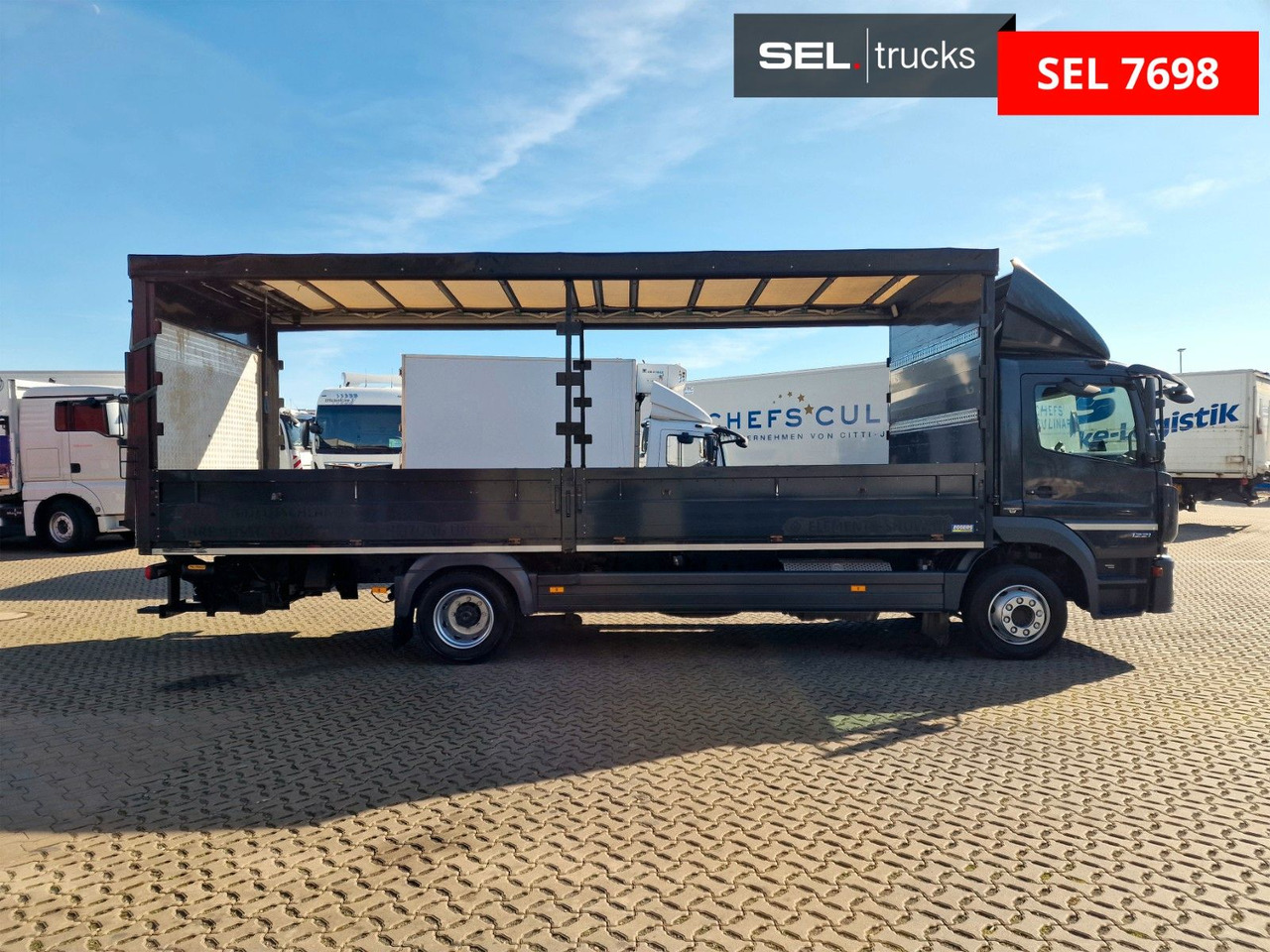 Mercedes-Benz Atego 1221 / Ladebordwand - Camión lona: foto 4 Mercedes-Benz Atego 1221 / Ladebordwand - Camión lona: foto 4