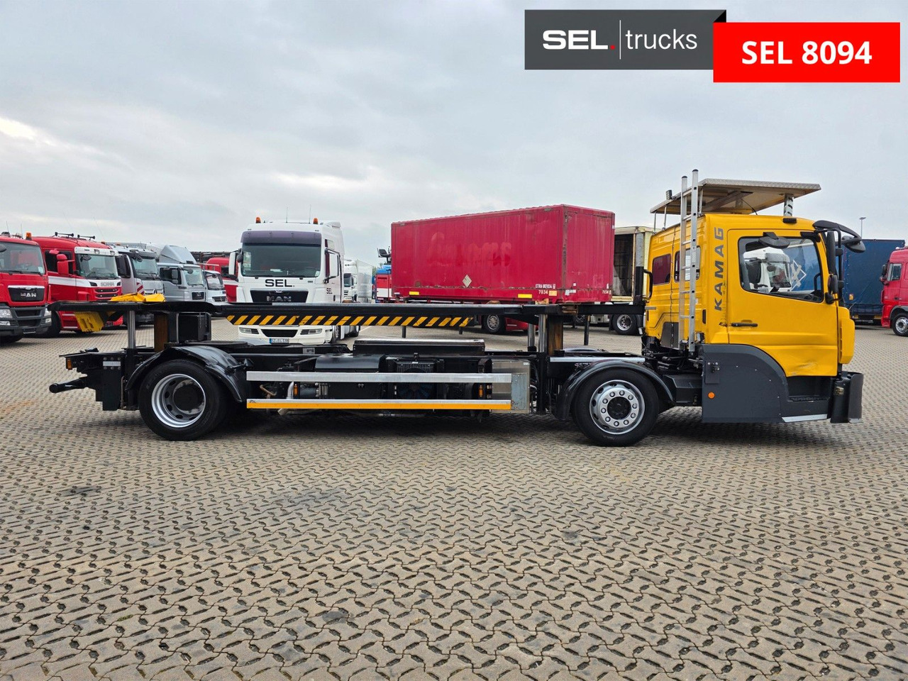 Mercedes-Benz Kamag WBH 25 / Umsetzer Sattelplatte - Camión portacontenedore/ Intercambiable: foto 4 Mercedes-Benz Kamag WBH 25 / Umsetzer Sattelplatte - Camión portacontenedore/ Intercambiable: foto 4