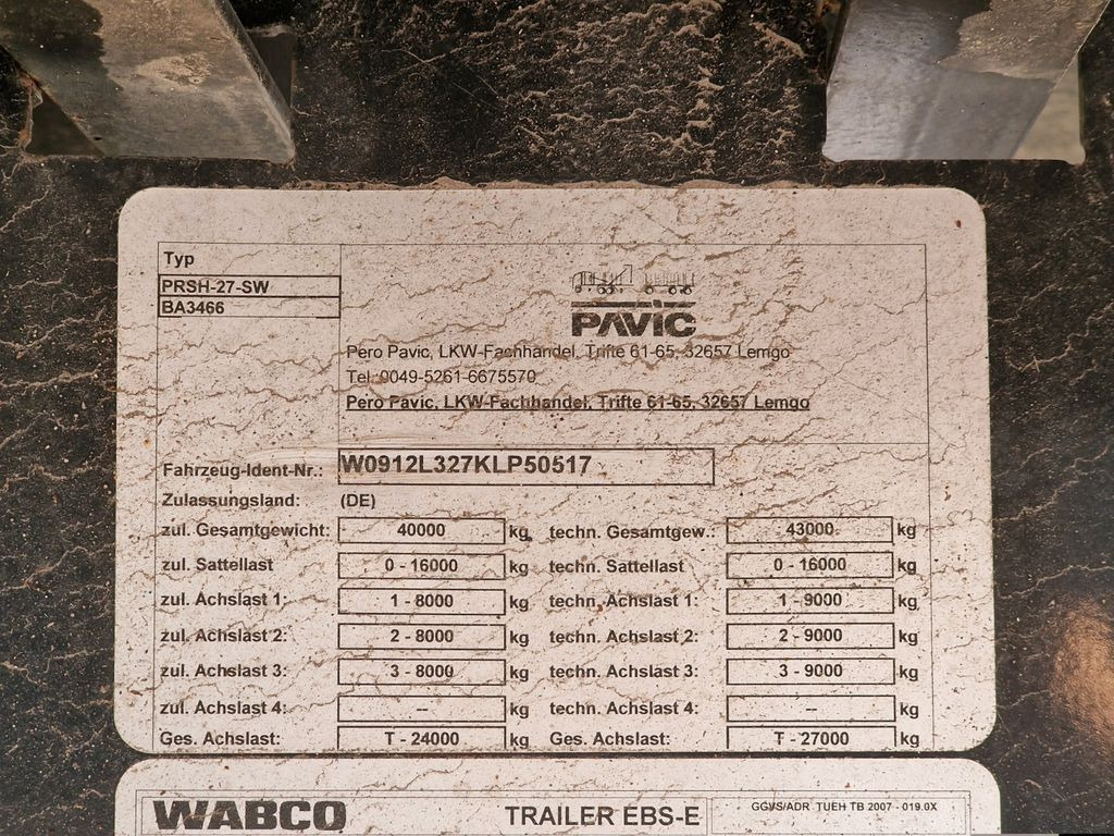 Semirremolque maderero PAVIC PRSH-27-SW / Liftachse: foto 30