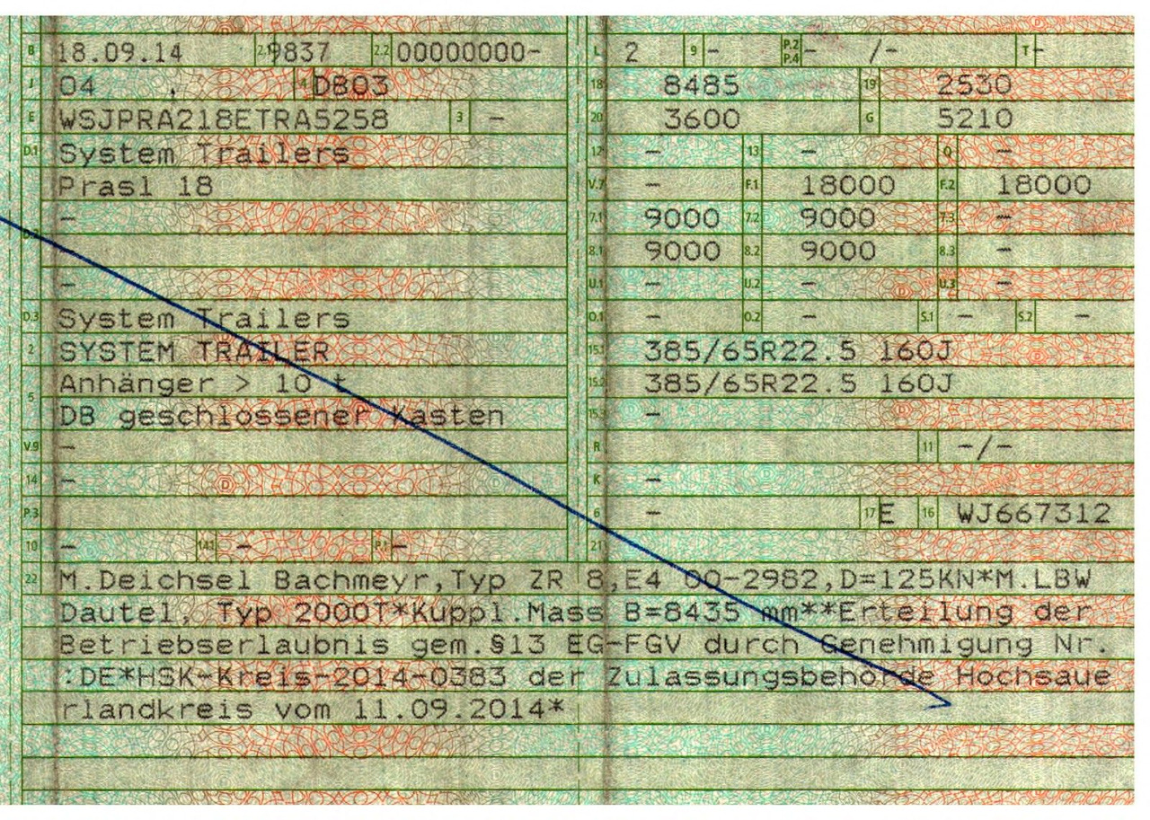 Remolque transporte de bebidas System Trailers PRASL 18 / Ladebordwand: foto 49 Remolque transporte de bebidas System Trailers PRASL 18 / Ladebordwand: foto 49