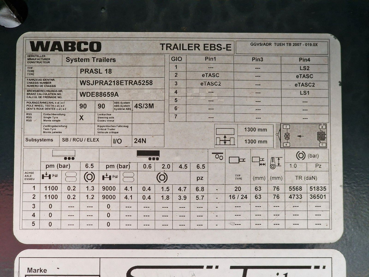 Remolque transporte de bebidas System Trailers PRASL 18 / Ladebordwand: foto 48 Remolque transporte de bebidas System Trailers PRASL 18 / Ladebordwand: foto 48