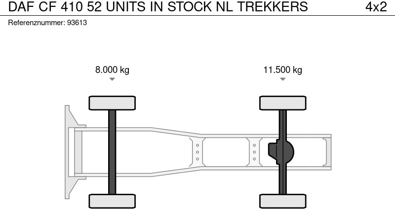 Cabeza tractora DAF CF 410 52 UNITS IN STOCK NL TREKKERS: foto 14