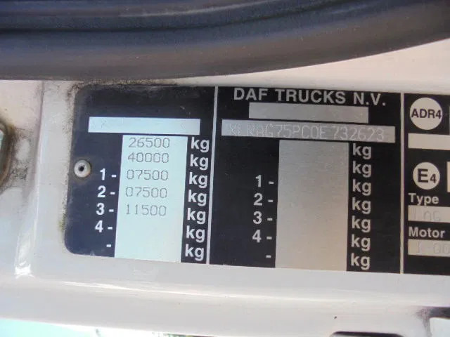 Camión caja cerrada DAF CF 75.250 FAG 250 6X2: foto 9
