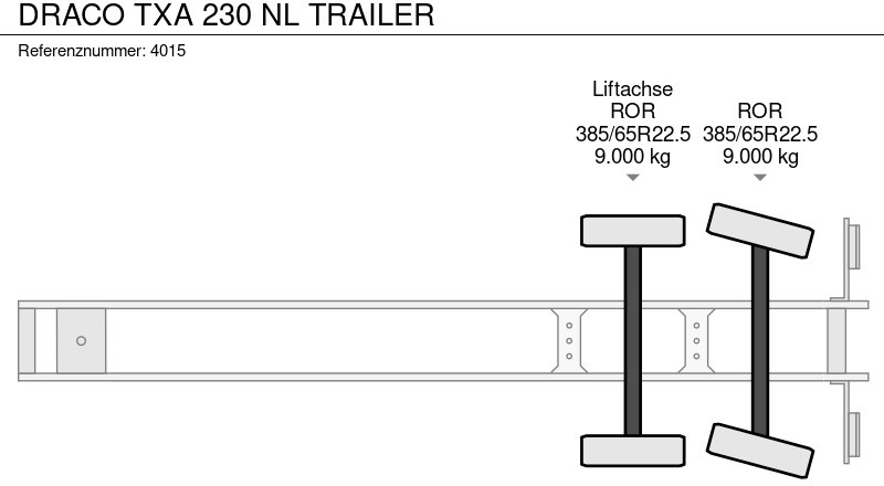 Semirremolque lona DRACO TXA 230 NL TRAILER: foto 20