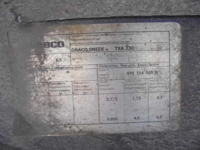 Semirremolque lona DRACO TXA 230 NL TRAILER: foto 6