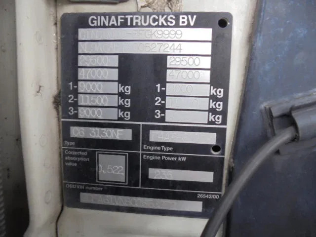 Camión de basura Ginaf C 3127 N NL TRUCK: foto 6