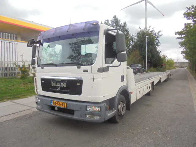 MAN TGL 8.180 TGL 8.180 COMBI OPRIJWAGEN - Camión portavehículos: foto 1 MAN TGL 8.180 TGL 8.180 COMBI OPRIJWAGEN - Camión portavehículos: foto 1
