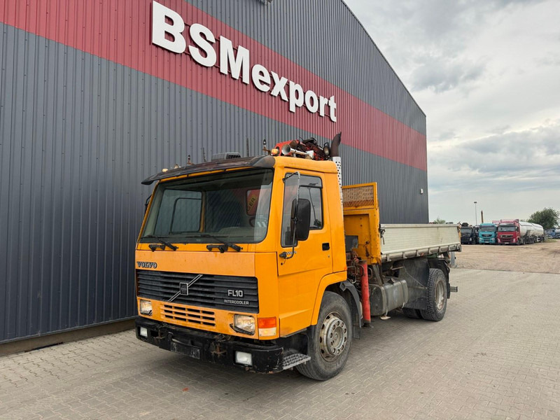 Volvo FL 10 + Palfinger PK 105 B - 3 - Camión volquete, Camión grúa: foto 1 Volvo FL 10 + Palfinger PK 105 B - 3 - Camión volquete, Camión grúa: foto 1