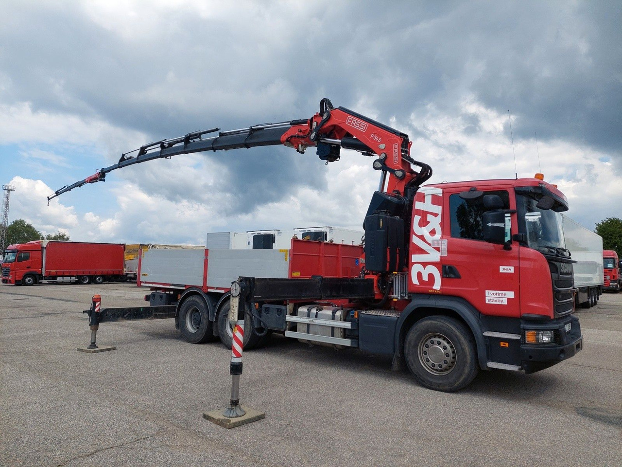 Scania G 410LB 6x4 HNA + Kran Fassi F545RA.2.27 FLY-JIB - Camión caja abierta, Camión grúa: foto 2 Scania G 410LB 6x4 HNA + Kran Fassi F545RA.2.27 FLY-JIB - Camión caja abierta, Camión grúa: foto 2