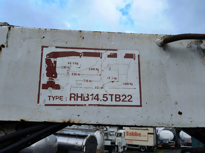 Semirremolque plataforma/ Caja abierta EKW WITH FONCTIONING (!) GLIDING CRANE: foto 18