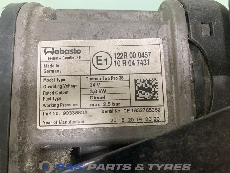 Webasto Standkachel DAF 2020447 - Sistema eléctrico para Camión: foto 4 Webasto Standkachel DAF 2020447 - Sistema eléctrico para Camión: foto 4