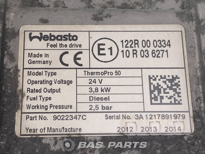 Webasto TP50 Standkachel A 001 830 31 20 - Calefacción/ Ventilación para Camión: foto 4 Webasto TP50 Standkachel A 001 830 31 20 - Calefacción/ Ventilación para Camión: foto 4