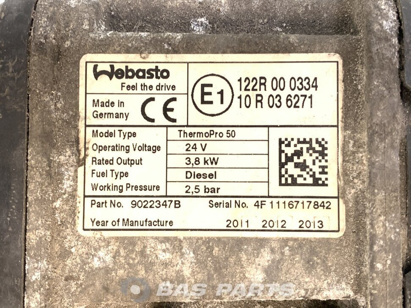Webasto TP50 Standkachel A 001 830 31 20 - Calefacción/ Ventilación para Camión: foto 5 Webasto TP50 Standkachel A 001 830 31 20 - Calefacción/ Ventilación para Camión: foto 5