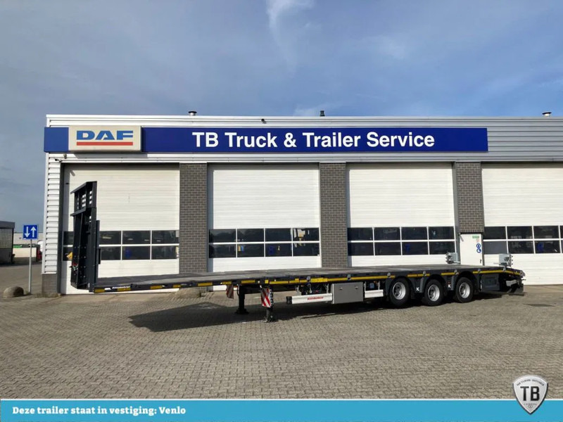 Kässbohrer SPA M3 / 1N - 18 / 27 Heavy Duty uitschuifbare vlakke mega trailer met liftas, rongen en oprijplaten - Semirremolque caja cerrada: foto 1 Kässbohrer SPA M3 / 1N - 18 / 27 Heavy Duty uitschuifbare vlakke mega trailer met liftas, rongen en oprijplaten - Semirremolque caja cerrada: foto 1