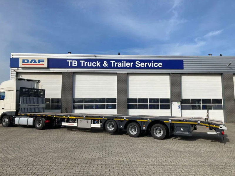 Semirremolque caja cerrada nuevo Kässbohrer SPA M3 / 1N - 18 / 27 Heavy Duty uitschuifbare vlakke mega trailer met liftas, rongen en oprijplaten: foto 7
