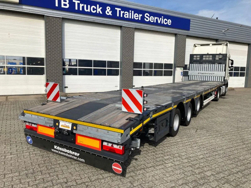 Semirremolque caja cerrada nuevo Kässbohrer SPA M3 / 1N - 18 / 27 Heavy Duty uitschuifbare vlakke mega trailer met liftas, rongen en oprijplaten: foto 8