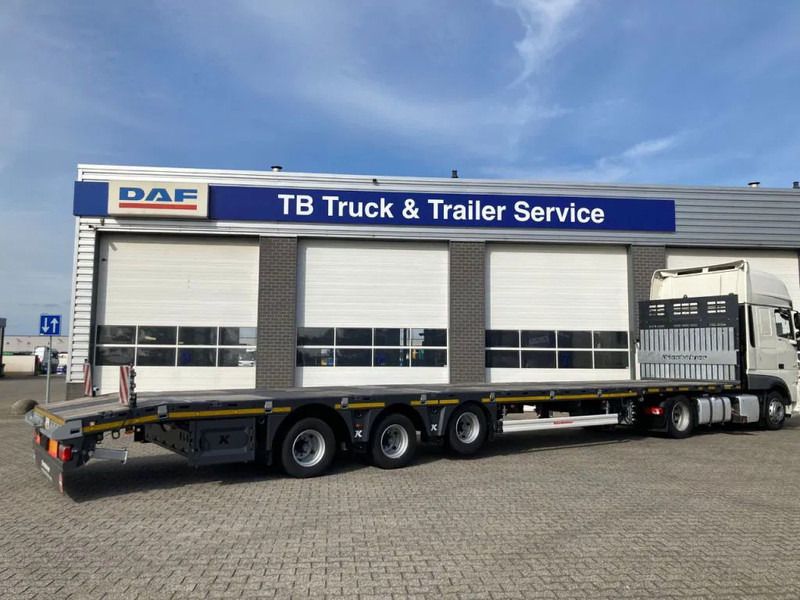 Semirremolque caja cerrada nuevo Kässbohrer SPA M3 / 1N - 18 / 27 Heavy Duty uitschuifbare vlakke mega trailer met liftas, rongen en oprijplaten: foto 6
