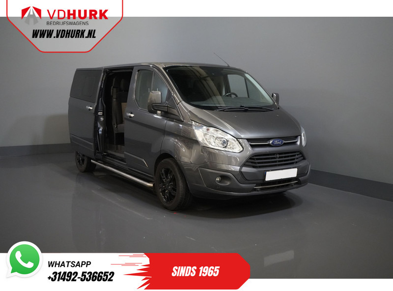 Furgoneta pequeña, Furgoneta combi Ford Transit Custom 2.0 TDCI 170 pk E6 Aut. L2 Limited DC Dubbel Cabine BPM VRIJ 2x Schuifdeur/ Stoelverw./ Navi/ Cruise/ Camera/ PDC/ Trekhaak: foto 8