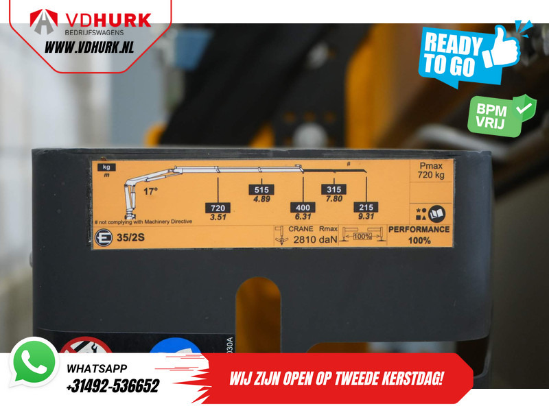 Furgoneta caja abierta Volkswagen Crafter 50 165 pk Effer 352S Kraan/ Crane/ Kran/ Autokran/ PTO/ Open laadbak/ Dubbel Lucht: foto 14 Furgoneta caja abierta Volkswagen Crafter 50 165 pk Effer 352S Kraan/ Crane/ Kran/ Autokran/ PTO/ Open laadbak/ Dubbel Lucht: foto 14