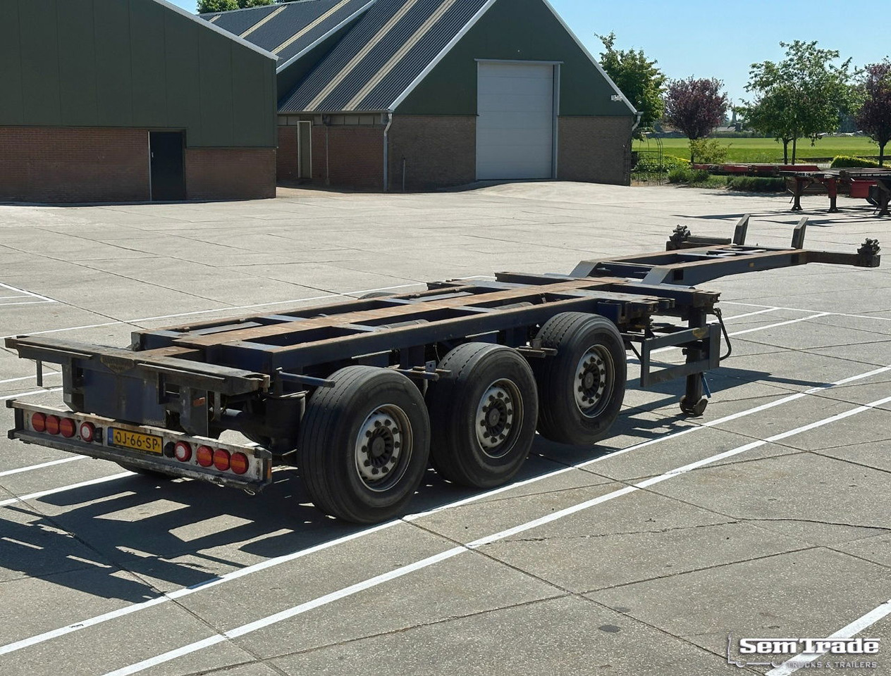 Broshuis Mfcc 3 UCC-39/45 Middle + Back Slider Lift Axle Disc Brakes Holland-Tra - Semirremolque portacontenedore/ Intercambiable: foto 5 Broshuis Mfcc 3 UCC-39/45 Middle + Back Slider Lift Axle Disc Brakes Holland-Tra - Semirremolque portacontenedore/ Intercambiable: foto 5