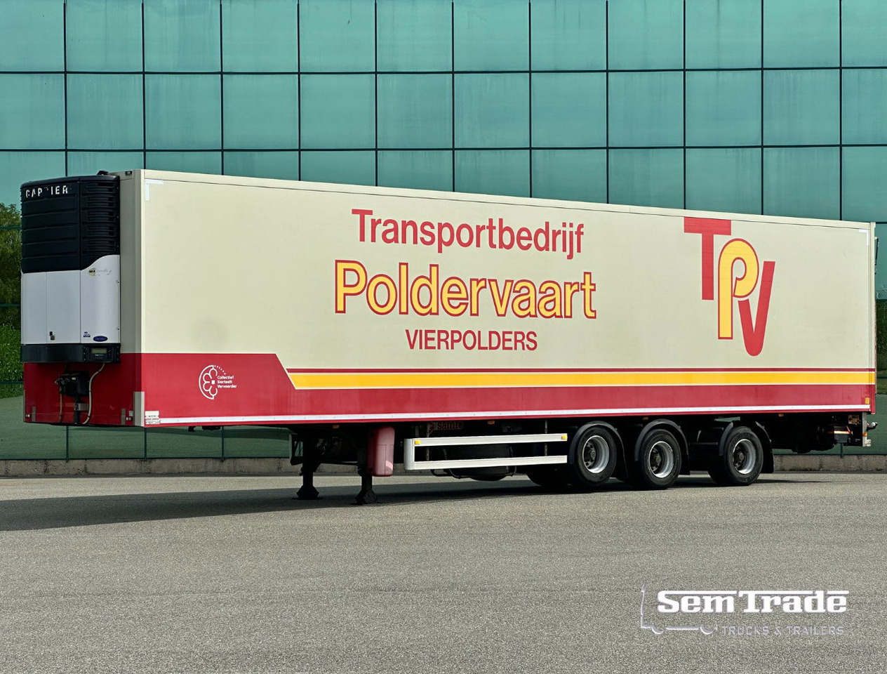 Samro 3-AS Stuuras 3 Tons Achtersluitklep - Semirremolque frigorífico: foto 1 Samro 3-AS Stuuras 3 Tons Achtersluitklep - Semirremolque frigorífico: foto 1