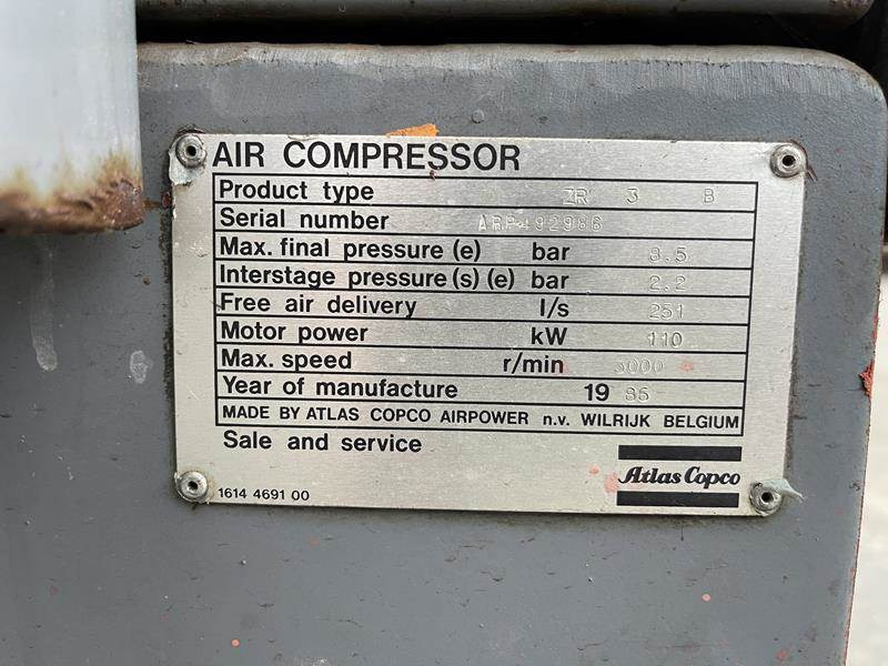 Atlas-Copco ZR 3 B - Compresor de aire: foto 2 Atlas-Copco ZR 3 B - Compresor de aire: foto 2