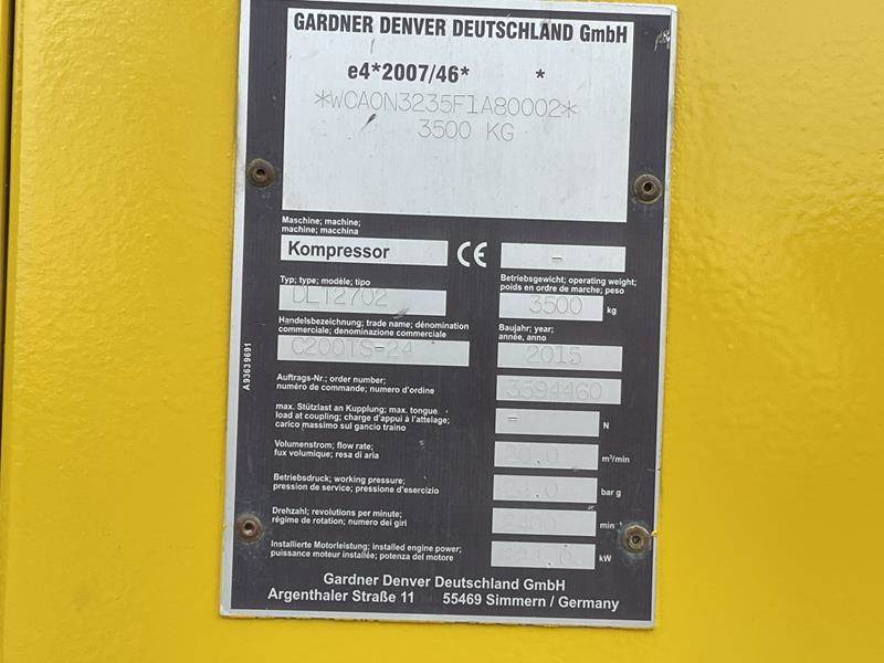 Compair C 200 TS - 24 - Compresor de aire: foto 2 Compair C 200 TS - 24 - Compresor de aire: foto 2