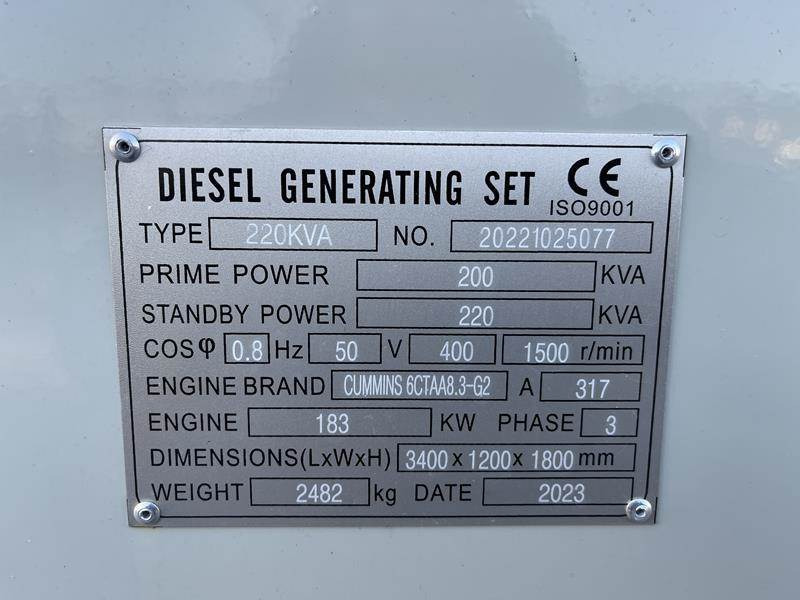 Generador industriale Cummins 220 kVA: foto 14