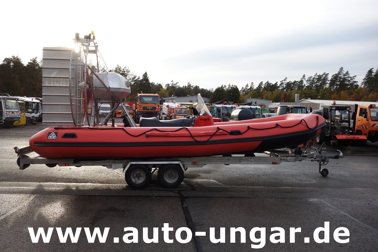 Camión de bomberos Ficht FLG 640 Luftschrauben Gleitboot Airboat Boot Luftschrauben Gleitboot Propeller Airboat Sumpfboot Eisrettung Feuerwehr Wasserwacht: foto 10