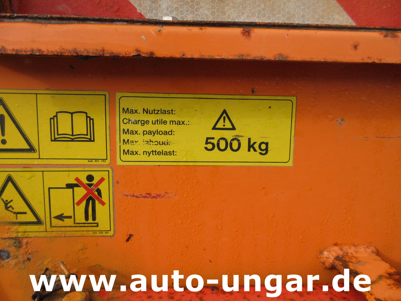 Tractor municipal Rauch UKS 120 Anbaustreuer Salzstreuer hydraulisch Streuautomat Winterdienst: foto 13