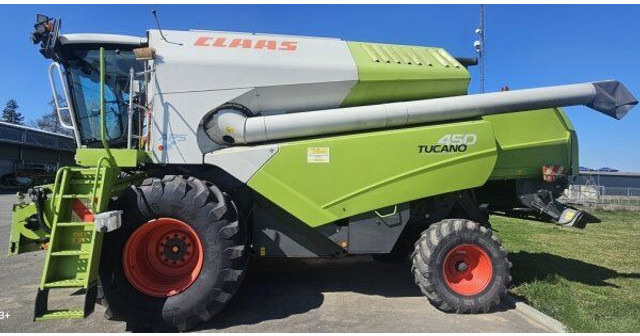 Cosechadora de granos para transporte de alimentos Claas Tucano 450 (839) +V 750: foto 6