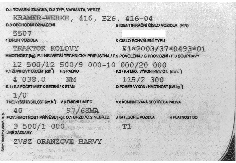 Kramer 5507 / 416 - Manipulador telescópico: foto 5 Kramer 5507 / 416 - Manipulador telescópico: foto 5