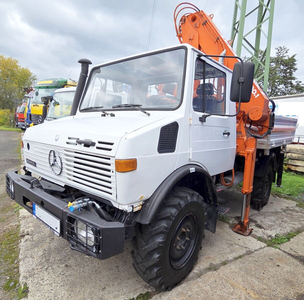 Mercedes-Benz UNIMOG 427.11 +12m! - Camión volquete, Camión grúa: foto 4 Mercedes-Benz UNIMOG 427.11 +12m! - Camión volquete, Camión grúa: foto 4