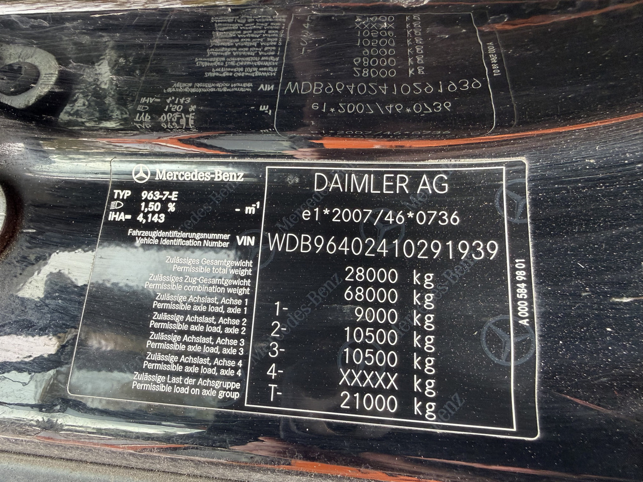 Mercedes-Benz Arocs 2653 6X4 Kran Kesla 2124L - Cabeza tractora: foto 5 Mercedes-Benz Arocs 2653 6X4 Kran Kesla 2124L - Cabeza tractora: foto 5