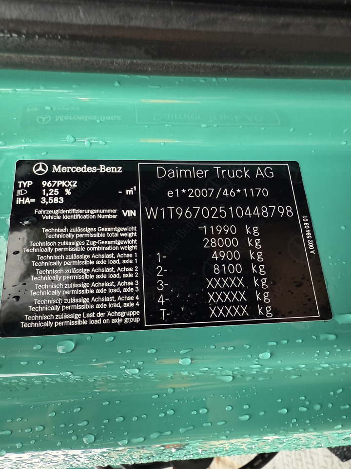 Mercedes-Benz Atego 1227 Kran MKG 96 - Camión caja abierta, Camión grúa: foto 5 Mercedes-Benz Atego 1227 Kran MKG 96 - Camión caja abierta, Camión grúa: foto 5