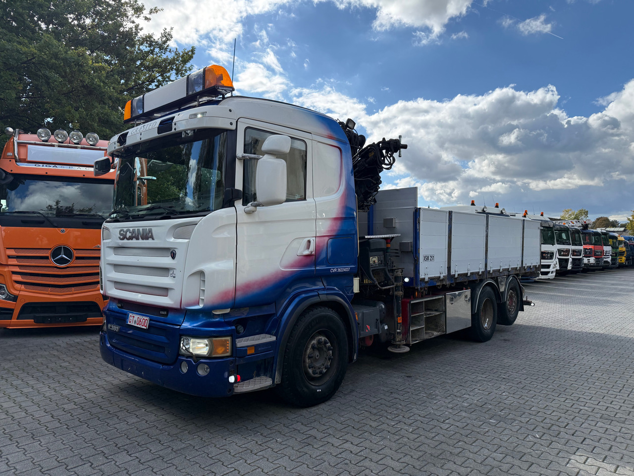 Camión volquete, Camión grúa Scania R380 6X2*4 Kipper mit Kran HIAB 220: foto 10