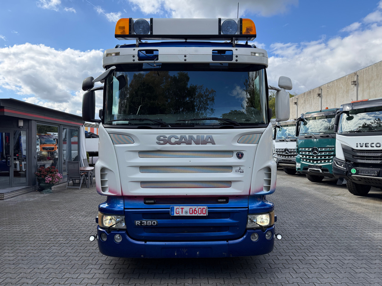Camión volquete, Camión grúa Scania R380 6X2*4 Kipper mit Kran HIAB 220: foto 11